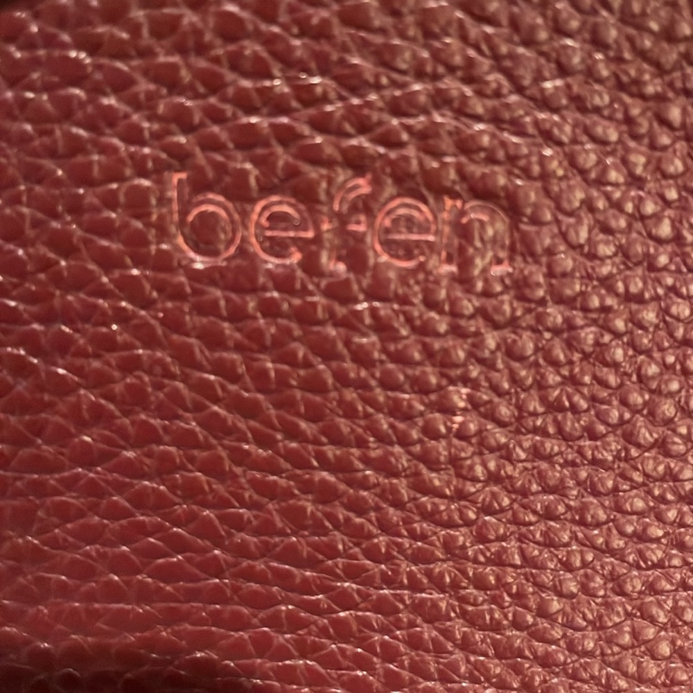 Befen Brown Italian Leather Wristlet Pouch - Picture 10 of 10